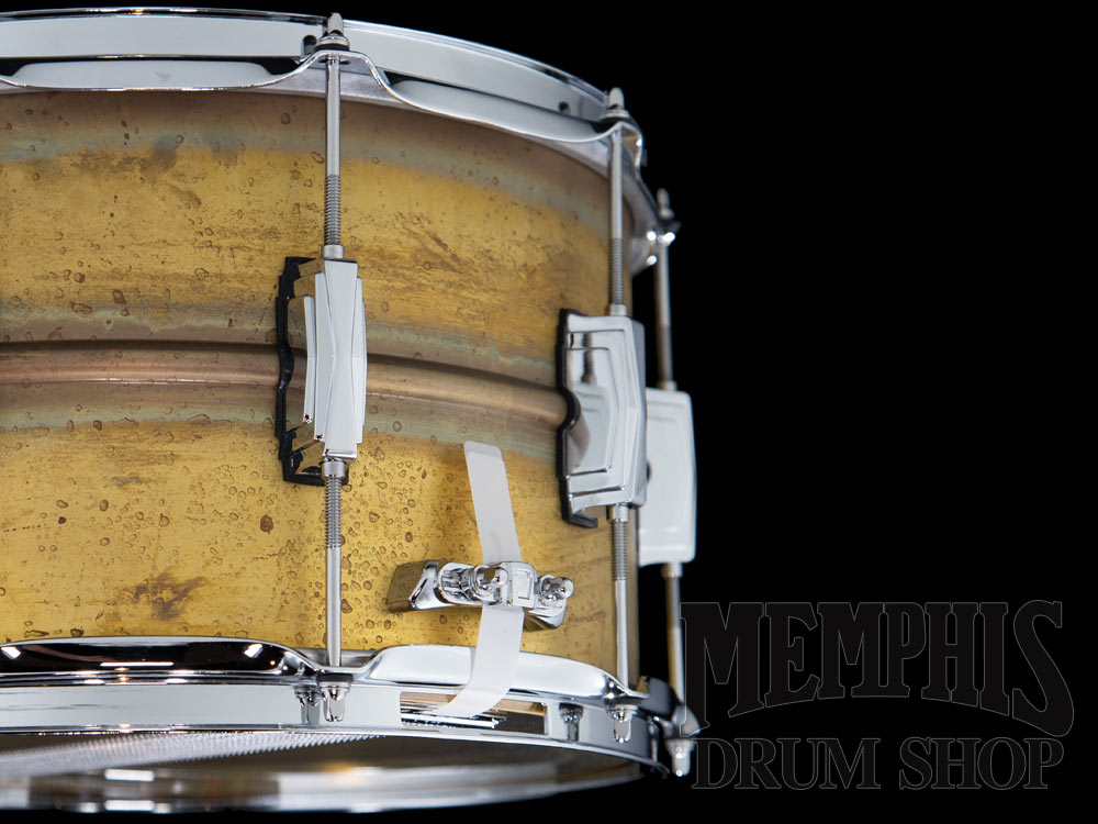 Ludwig 14x8 Raw Brass Phonic Snare Drum