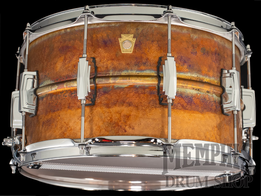 Ludwig 14x8 Raw Bronze Phonic Hammered Snare Drum