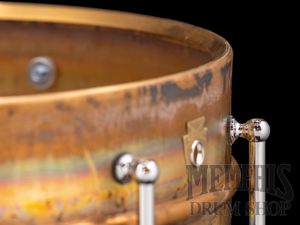 Ludwig 14x5 Raw Bronze Phonic Snare Drum with Tube Lugs