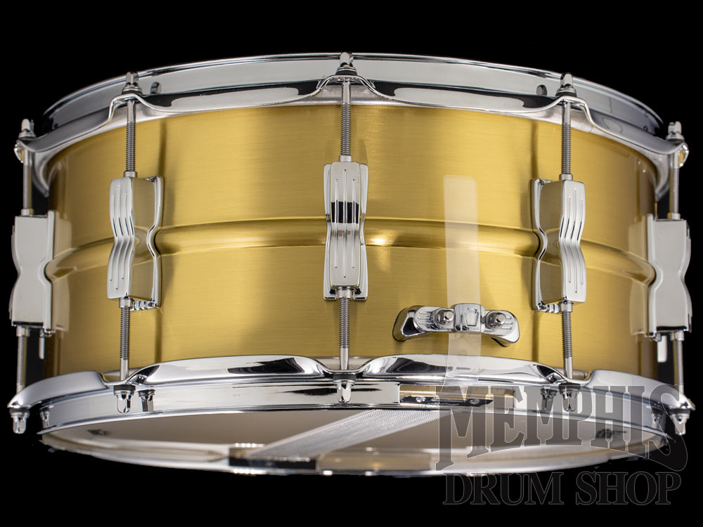Ludwig 14x6.5 Acro Brass Snare Drum with P86C Throw-Off