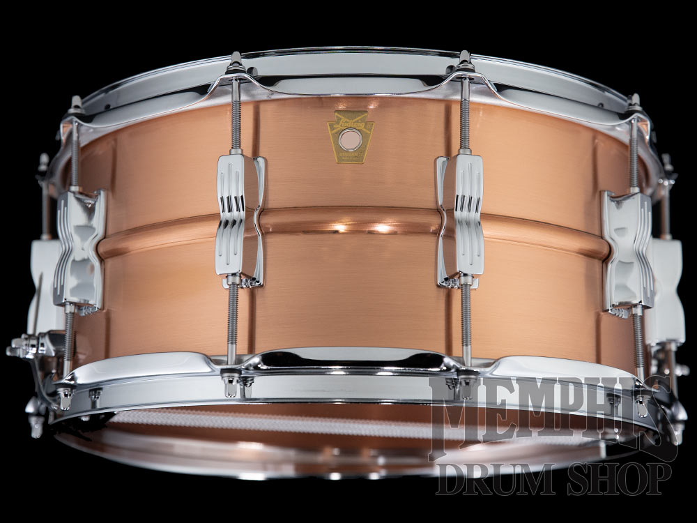 Ludwig 14x6.5 Acro Copper Snare Drum with P88AC Throw-Off