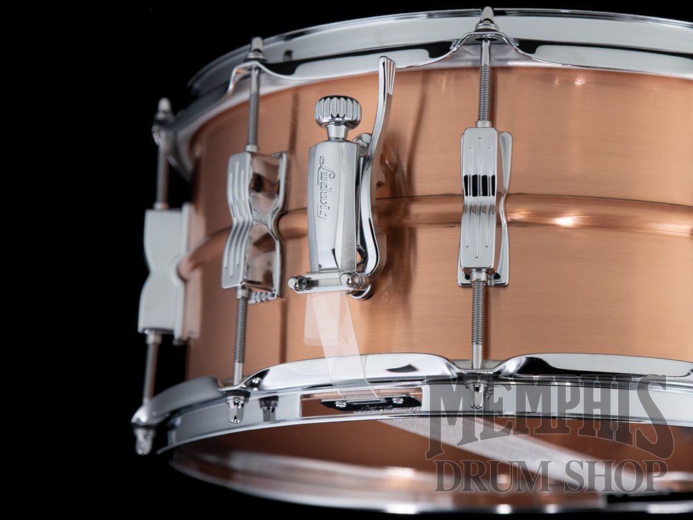 Ludwig 14x6.5 Acro Copper Snare Drum with P88AC Throw-Off