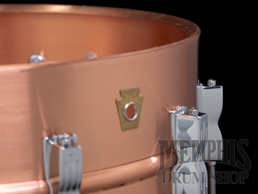 Ludwig 14x6.5 Acro Copper Snare Drum with P88AC Throw-Off