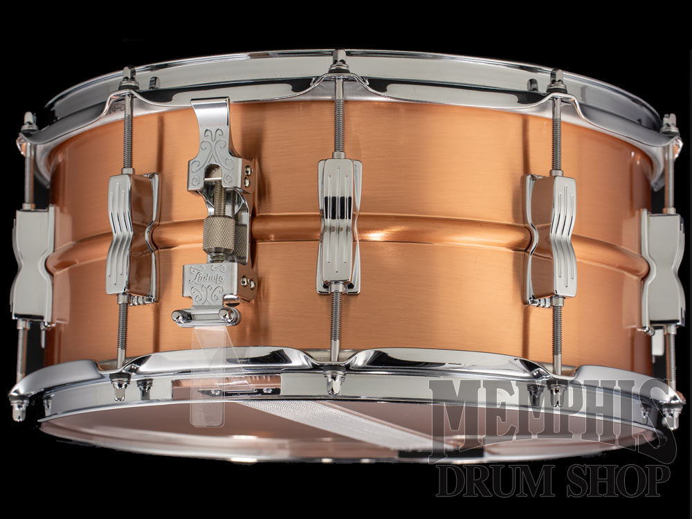 Ludwig 14x6.5 Acro Copper Snare Drum with P86C Throw-Off