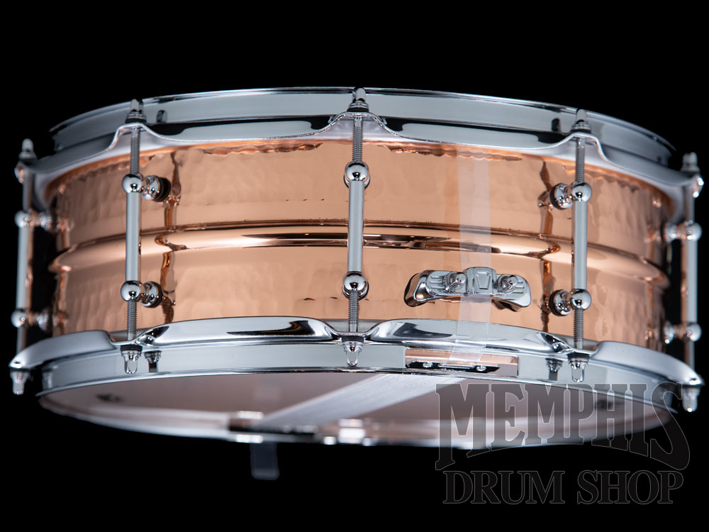 Ludwig 14x5 Copperphonic Hammered Snare Drum with Tube Lugs