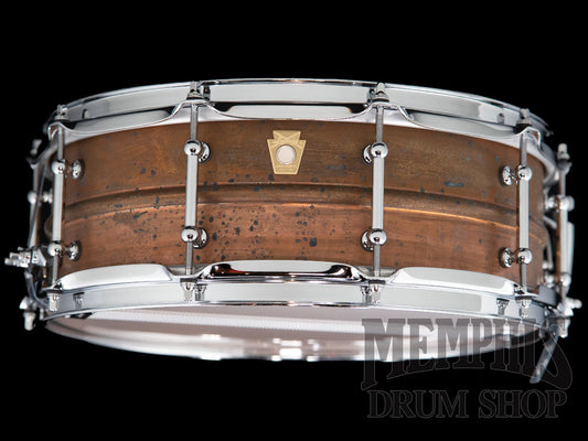 Ludwig 14x5 Raw Copperphonic Snare Drum with Tube Lugs