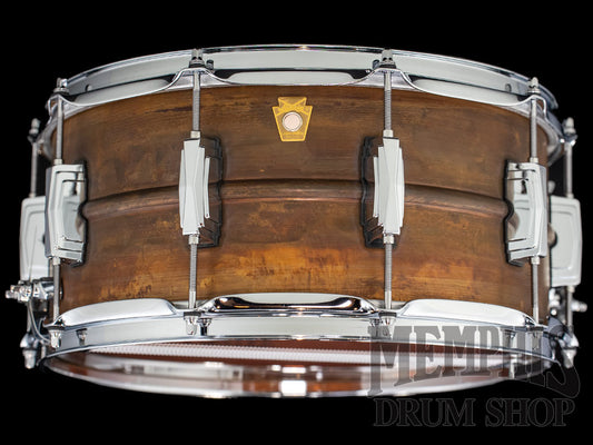 Ludwig 14x6.5 Raw Copperphonic Snare Drum
