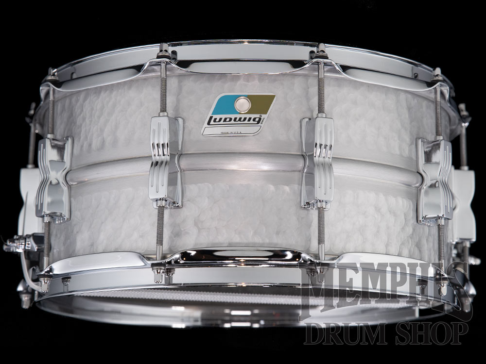 Ludwig 14x6.5 Acrolite Hammered Snare Drum (LM405K Ludwig 14x6.5 Acrolite Hammered Snare Drum (LM405K