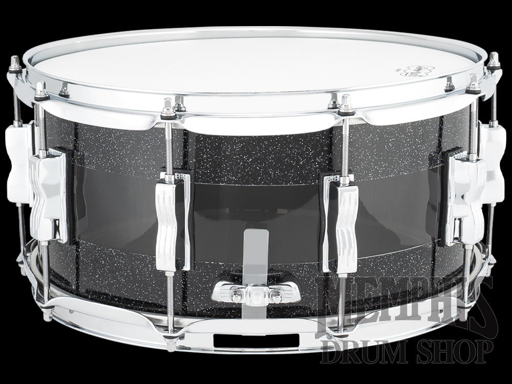 Ludwig 14x6.5 Vistalite VL50 Snare Drum - Black Sparkle Smoke