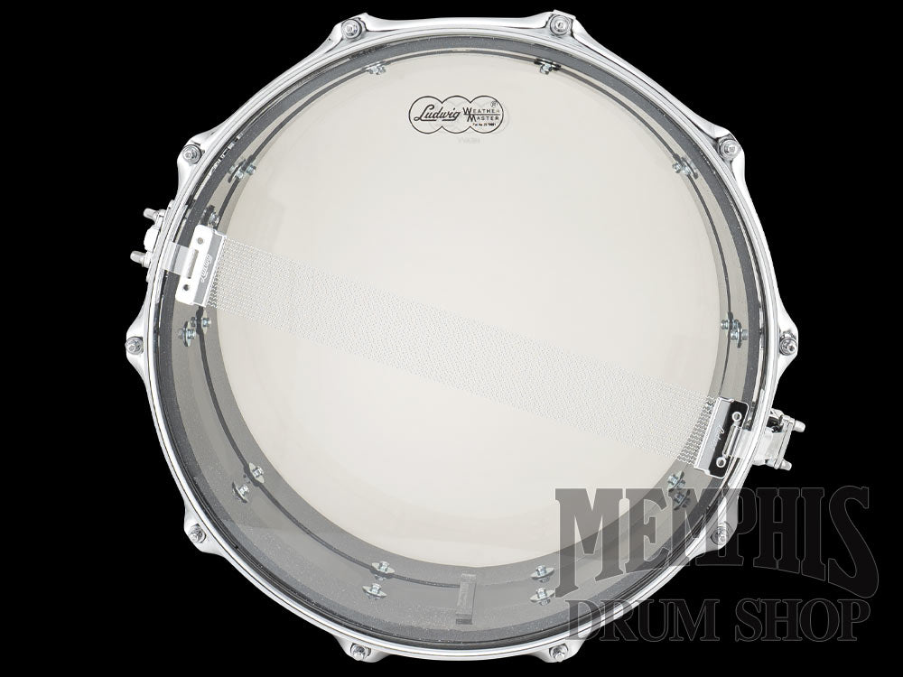 Ludwig 14x6.5 Vistalite VL50 Snare Drum - Black Sparkle Smoke