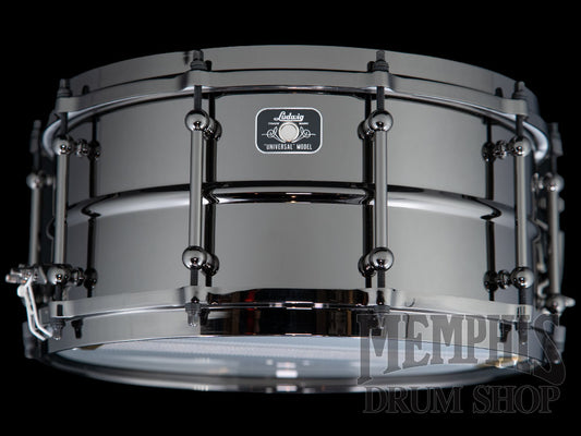 Ludwig 14x6.5 Universal Black Brass Snare Drum with Black Hardware