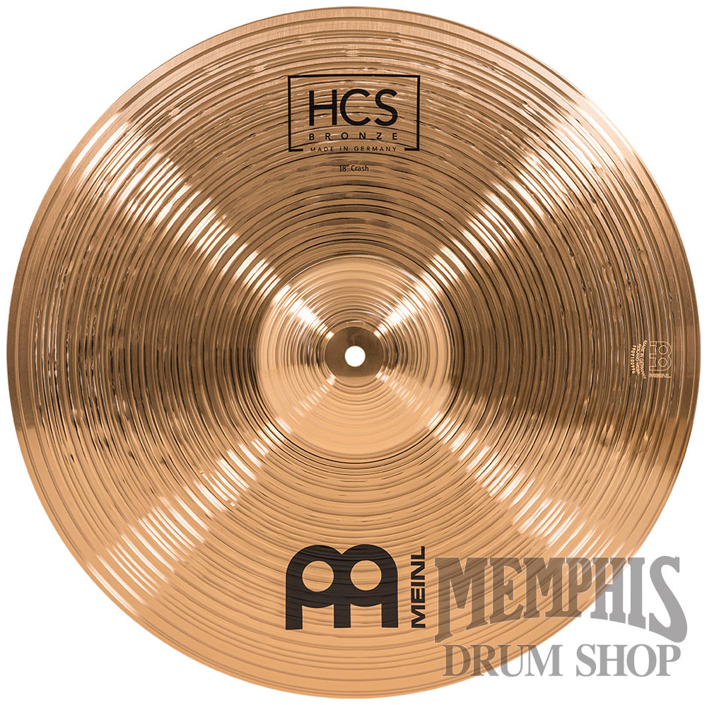 Meinl 18 HCS Bronze Crash Cymbal HCSB18C Memphis Drum Shop
