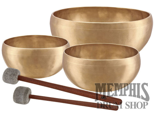 Meinl Sonic Energy Energy Therapy Singing Bowl 3-Piece Set with Mallets, 1000/1400/2200