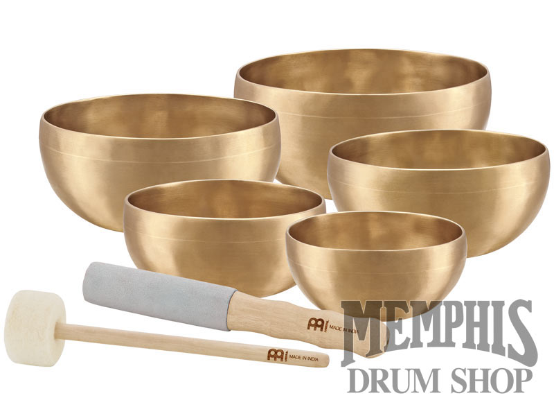Meinl Sonic Energy Universal Singing Bowl 5-Piece Set with Mallets, 400/500/600/700/750