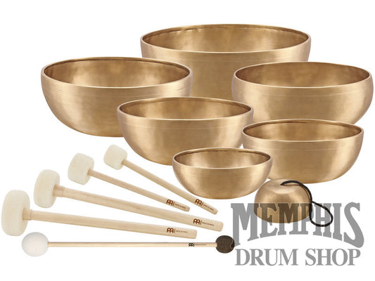 Meinl Sonic Energy Singing Bowl 7-Piece Chakra Set with Mallets, 250/700/1000/1400/1500/1800/2200