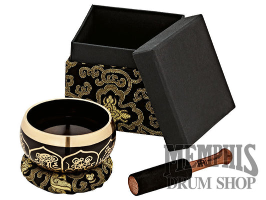 Meinl Sonic Energy Ornamental Singing Bowl, 400g, Black gift box