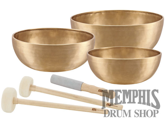 Meinl Sonic Energy Energy Therapy Singing Bowl 3-Piece Set with Mallets, 1400/1800/2200