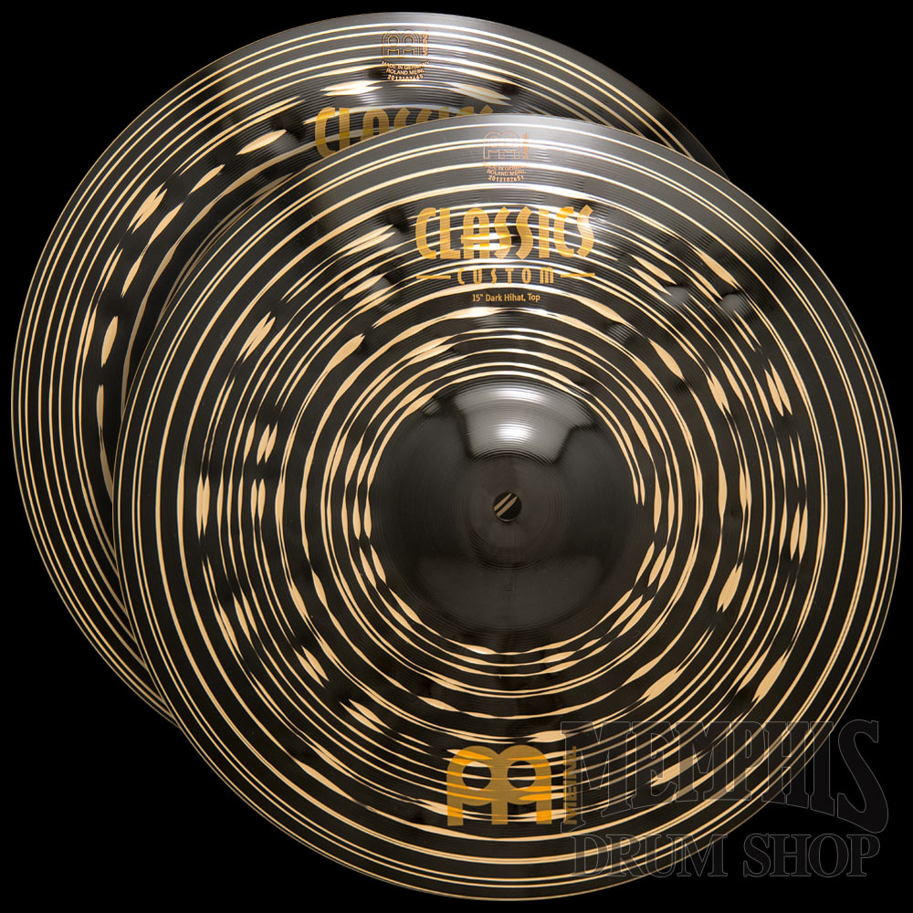 Meinl 15" Classics Custom Dark Hi-Hats (CC15DAH) – Memphis Drum Shop