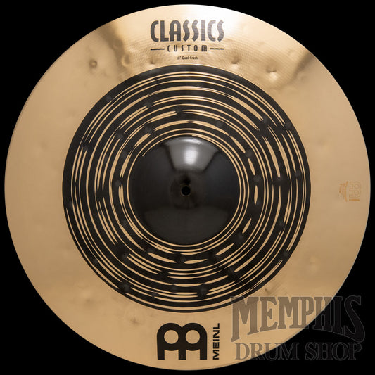 Meinl 18" Classics Custom Dual Crash Cymbal