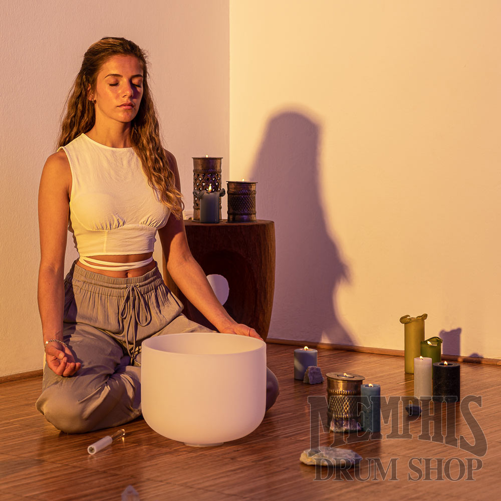 Meinl Sonic Energy Crystal Singing Bowl 12", Note F4, Heart Chakra