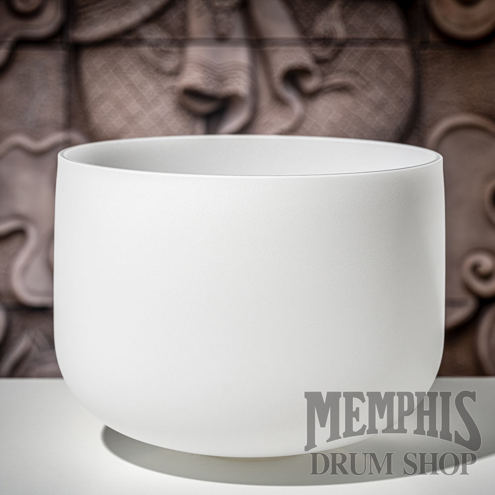 Meinl 14" Crystal Singing Bowl White-frosted, Note C, Root Chakra