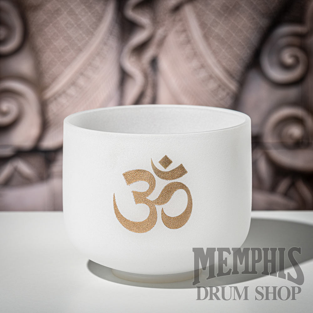 Meinl 8" Crystal Singing Bowl, White-frosted, Note C#, OM