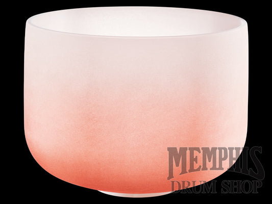 Meinl Sonic Energy Crystal Singing Bowl Colour-Frosted 13", Orange, Note D4, Sacral Chakra