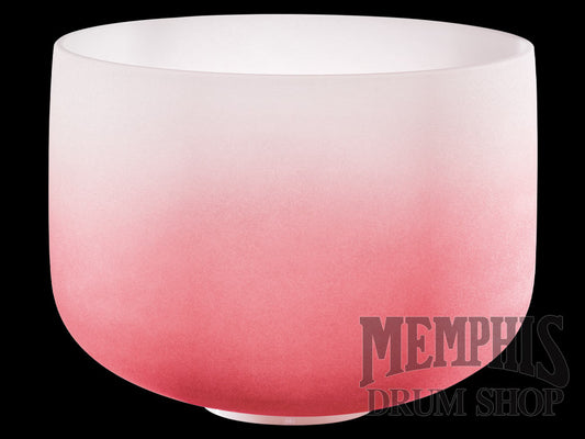 Meinl Sonic Energy Crystal Singing Bowl Colour-Frosted 14", Red, Note C4, Root Chakra