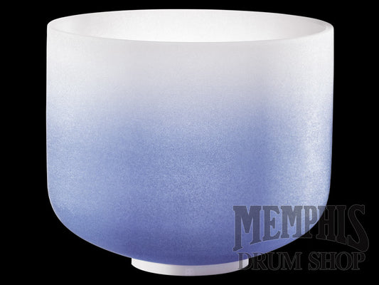 Meinl Sonic Energy Crystal Singing Bowl Colour-Frosted   9", Dark Blue, Note A4, Brow Chakra