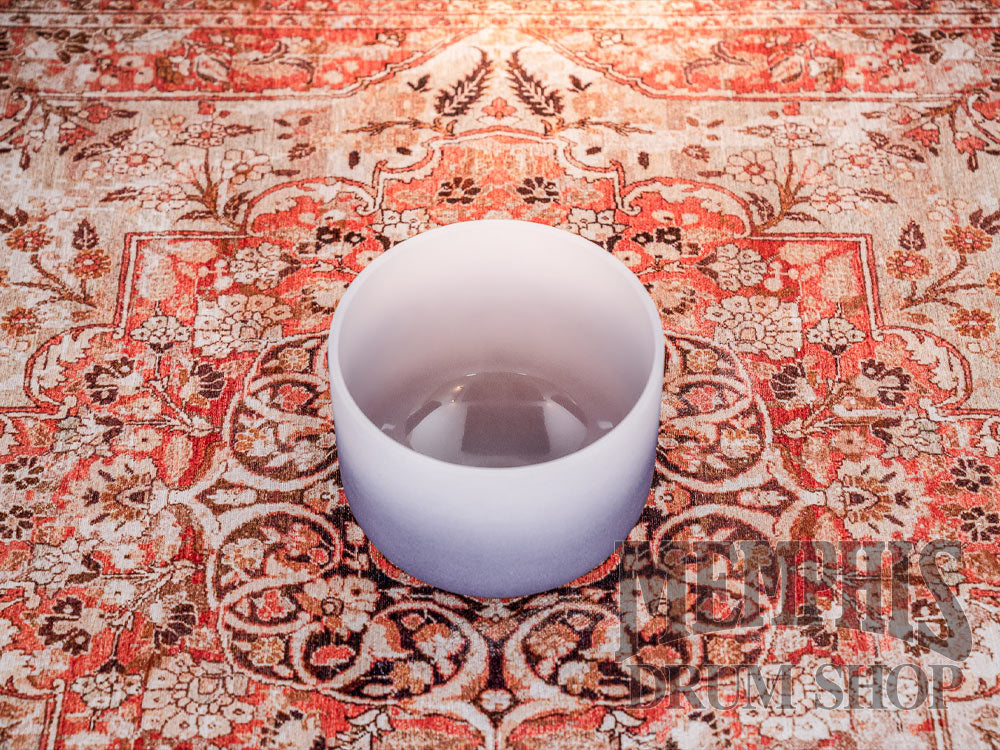 Meinl 9" Crystal Singing Bowl Color-frosted, Note A, Brow Chakra