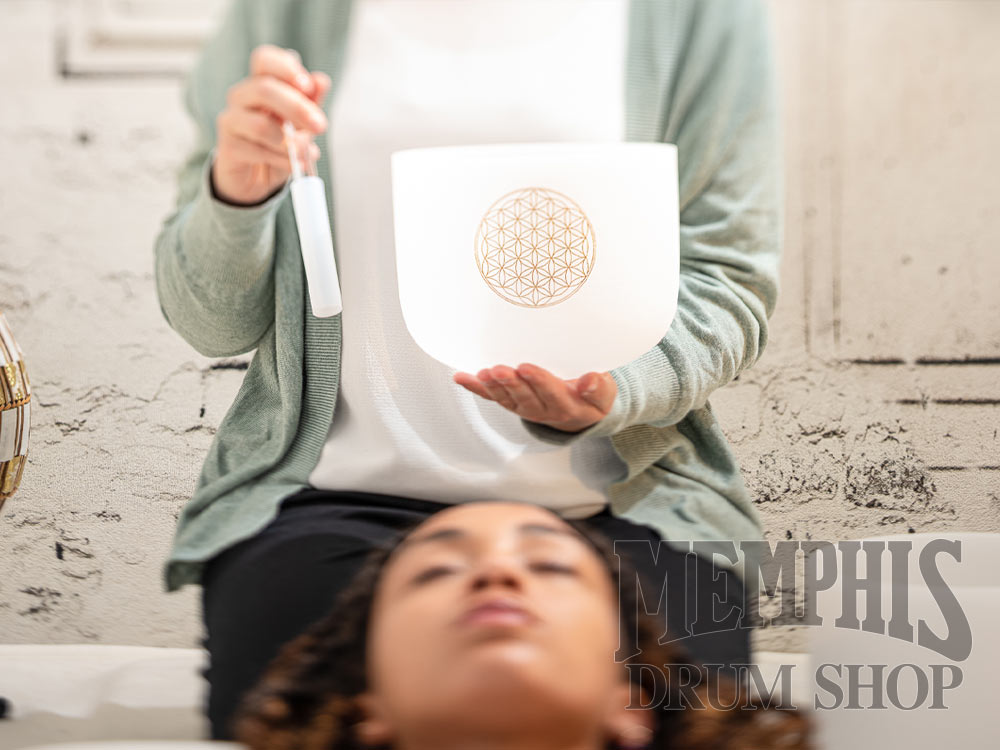 Meinl Sonic Energy Crystal Singing Bowl Rod, Half-Coated With Silicone - Medium