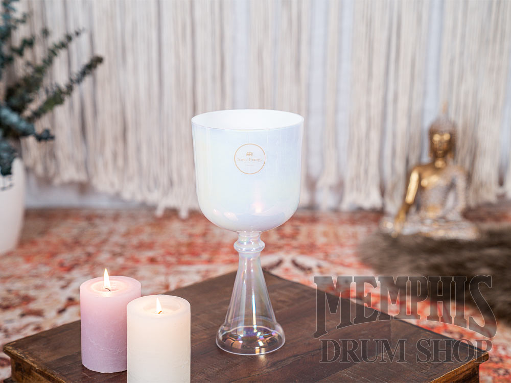 Meinl Sonic Energy Crystal Singing Chalice 5.5", Creamy, Brow Chakra