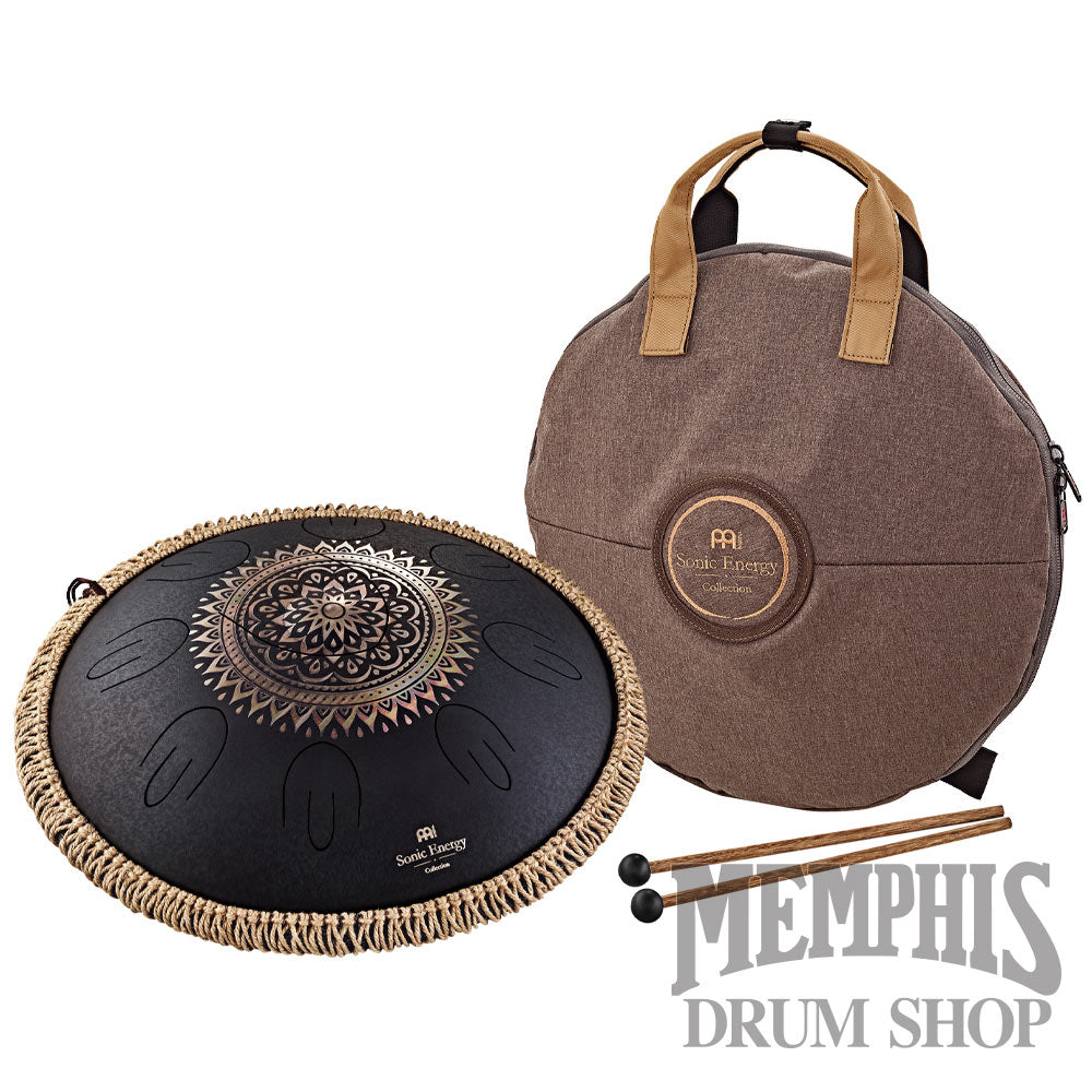 Meinl Octave Steel Tongue Drum D Kurd Floral Design - Black