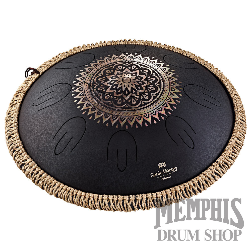 Meinl Octave Steel Tongue Drum D Kurd Floral Design - Black