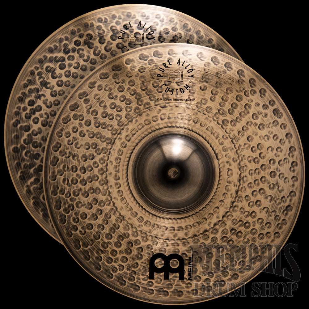 Meinl 14" Pure Alloy Custom Medium Thin Hi-Hats