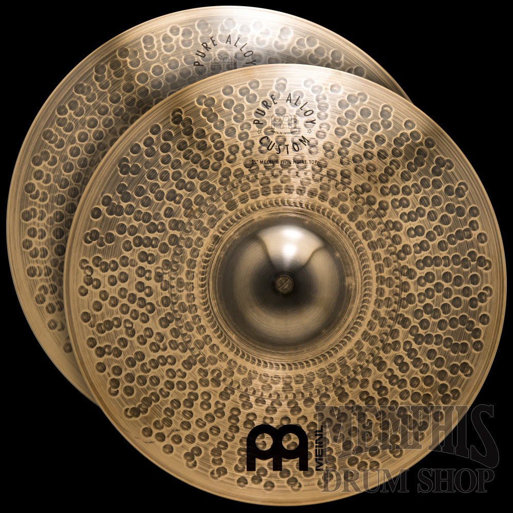 Meinl 15" Pure Alloy Custom Medium Thin Hi-Hats