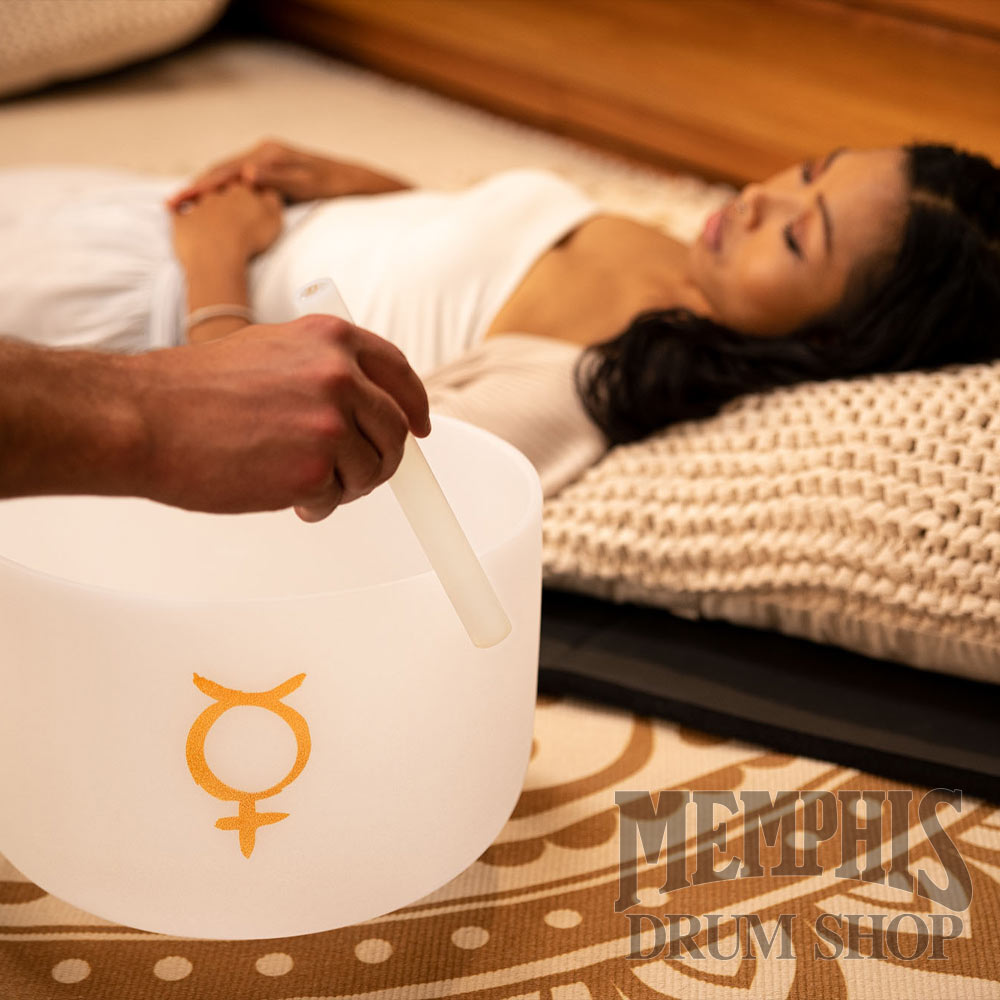 Meinl 12" Planetary Tuned Crystal Singing Bowl, Mercury 141.27 Hz