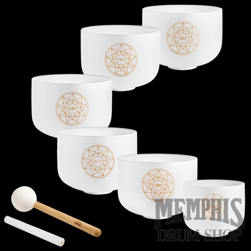 Meinl Solfeggio Crystal Singing Bowl Set