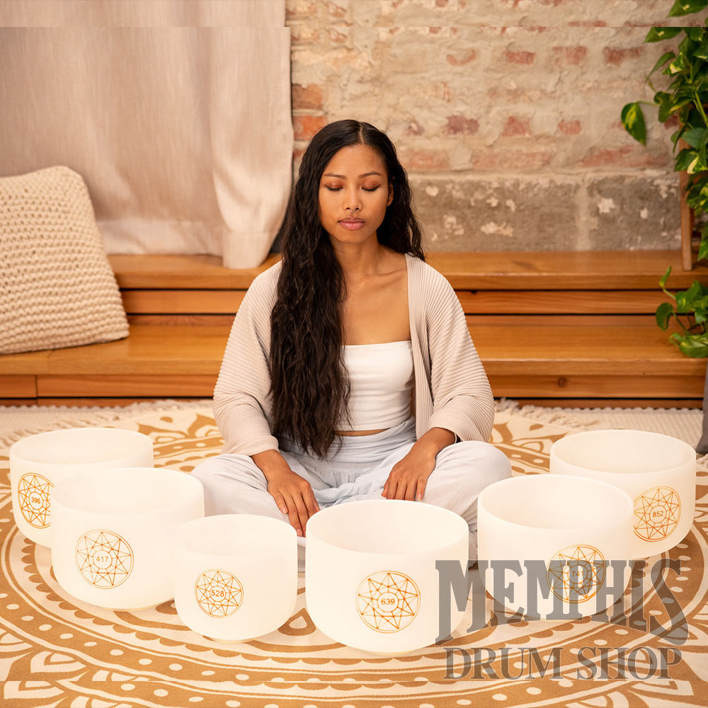 Meinl Solfeggio Crystal Singing Bowl Set