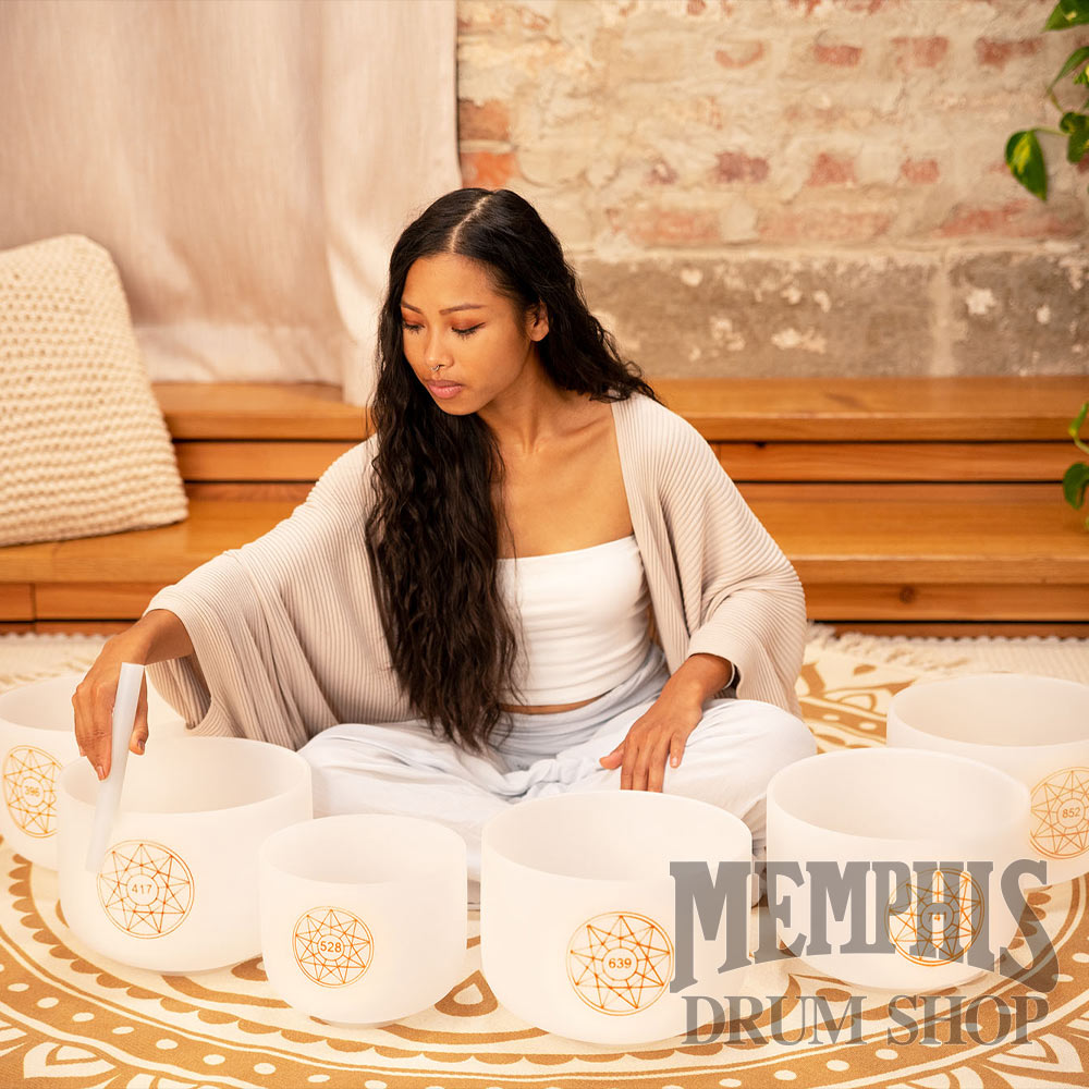 Meinl Solfeggio Crystal Singing Bowl Set