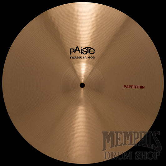 Paiste 18" Formula 602 Paperthin Crash Cymbal