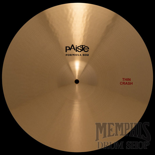 Paiste 18" Formula 602 Thin Crash Cymbal