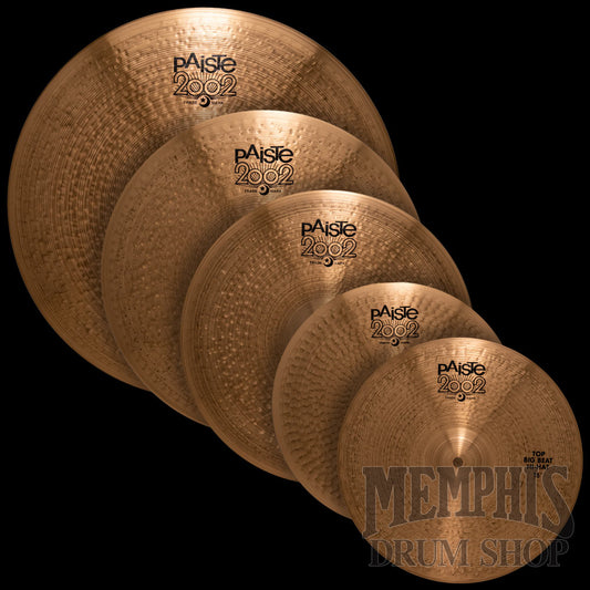 Paiste 2002 Big Beat Cymbal Set 15/20/24 + Bonus 18 Cymbal