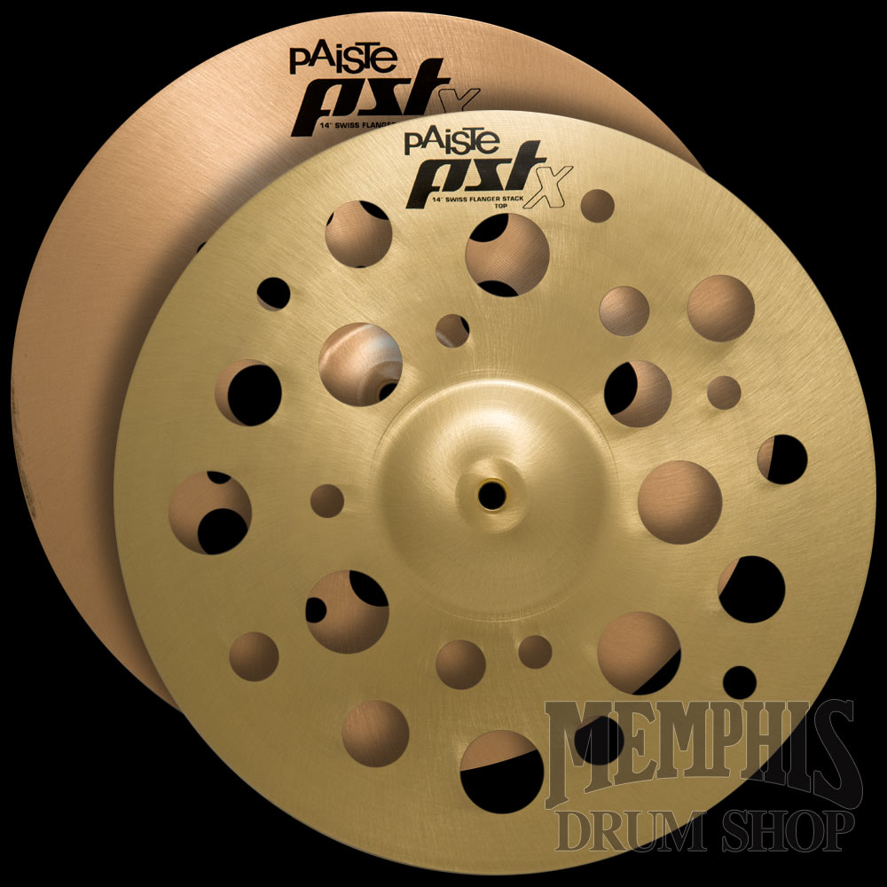 Paiste 14" PST X Swiss Flanger Stack Cymbals