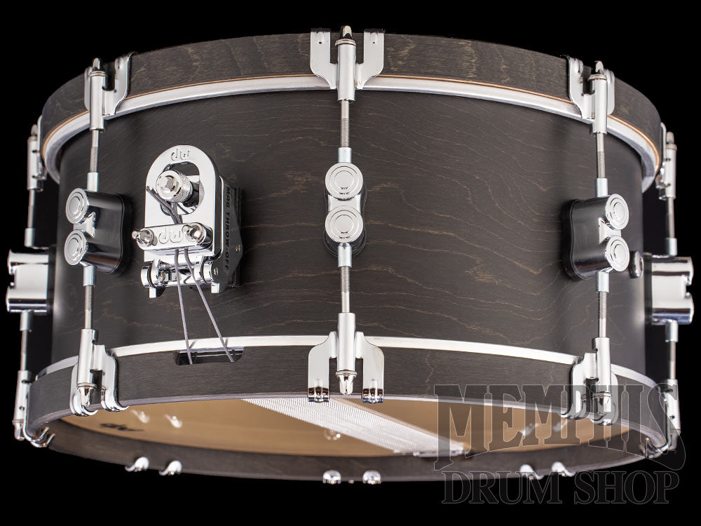 Pacific PDP 14x6.5 Concept Maple Classic Wood Hoop Snare Drum - Ebony Stain