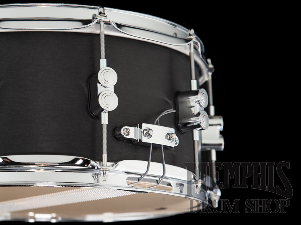 Pacific PDP 14x6.5 Black Wax Maple Snare Drum - Black Satin