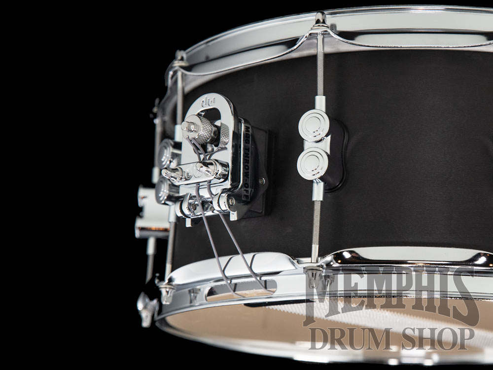 Pacific PDP 14x6.5 Black Wax Maple Snare Drum - Black Satin