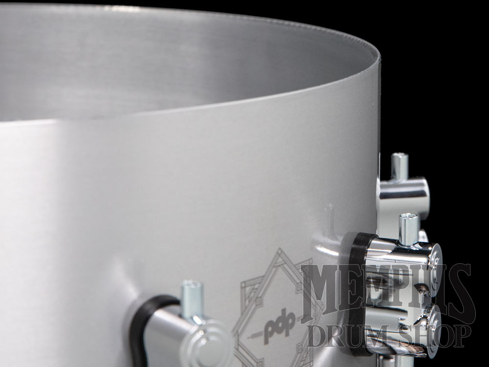 Pacific PDP 14x6.5 Concept Select Aluminum Snare Drum with Walnut Hoops