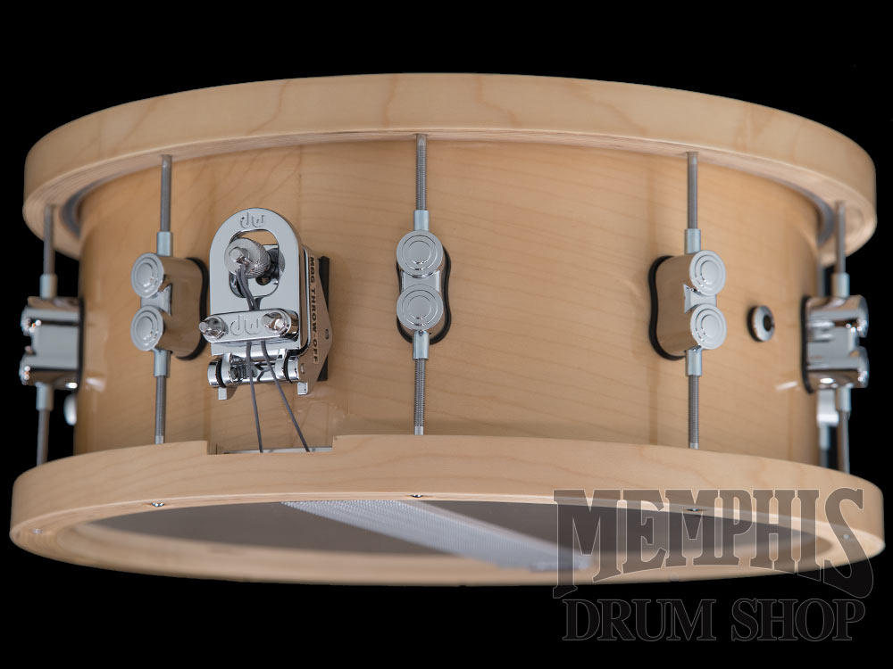 Pacific PDP 14x6.5 Concept Series Maple Snare Drum with Wood Hoops - Natural