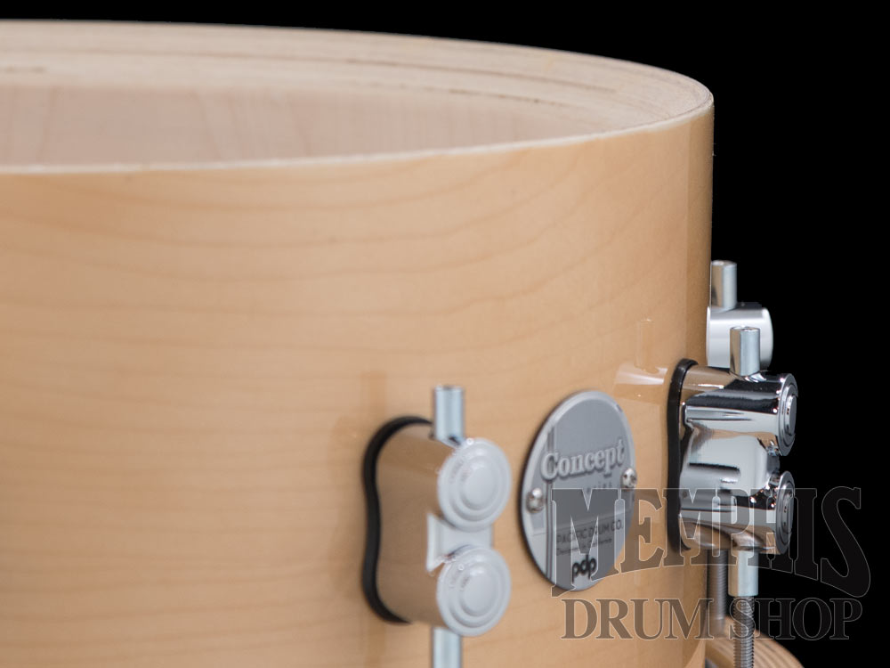 Pacific PDP 14x6.5 Concept Series Maple Snare Drum with Wood Hoops - Natural